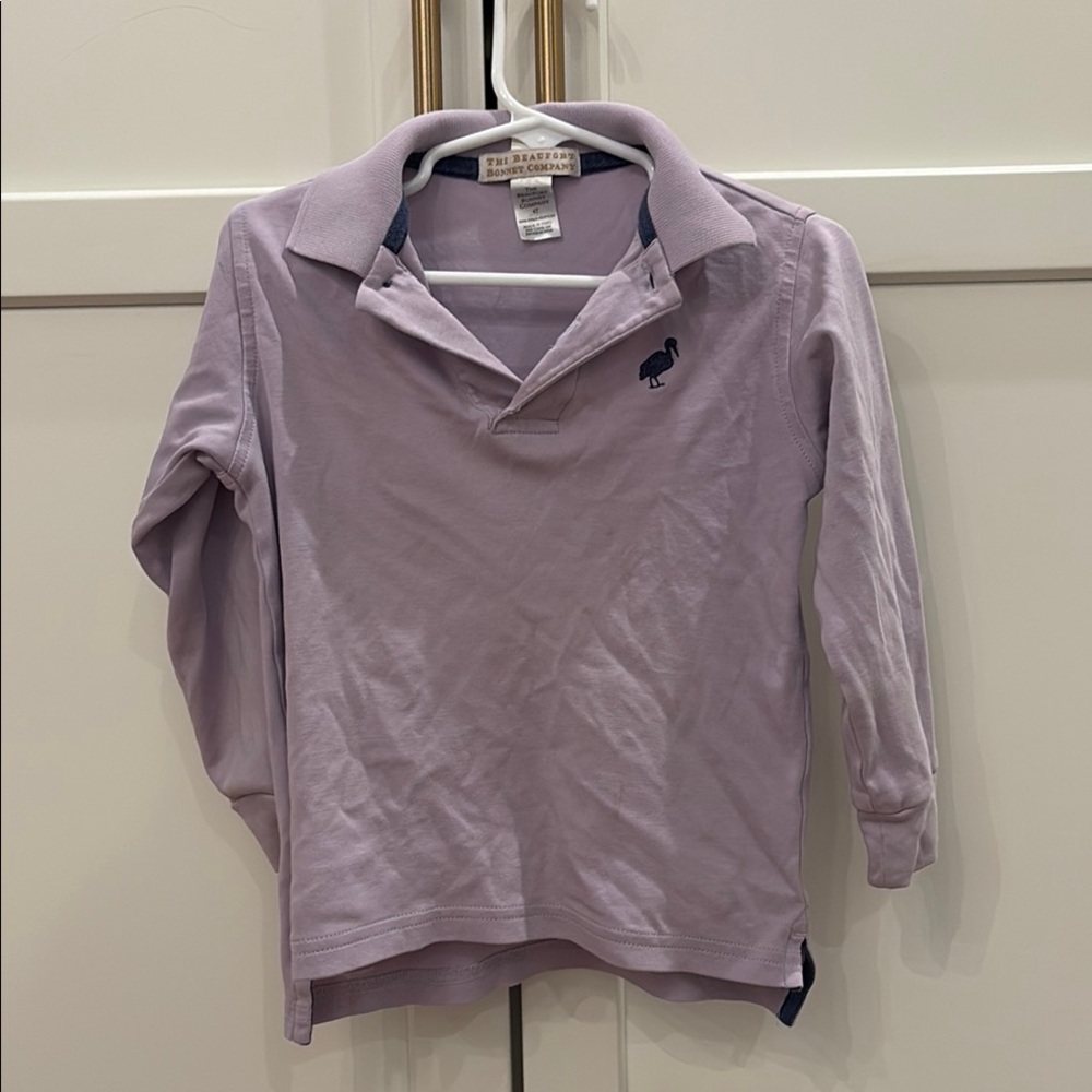Burberry Kids Lavender Polo Shirt